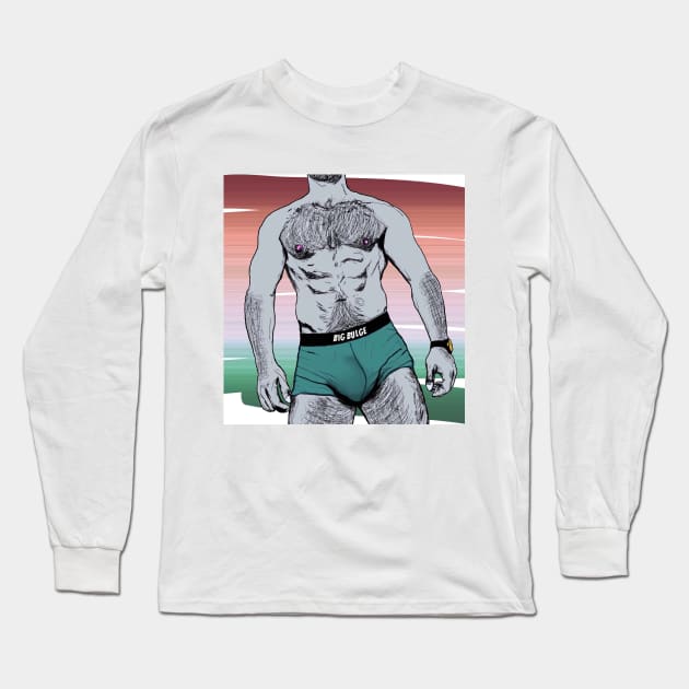 Daddy Bulge Long Sleeve T-Shirt by JasonLloyd